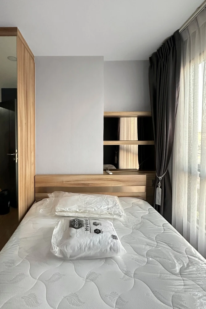For rent ASHER Ratchada-Huai Khwang, 1 bedroom, 1 bathroom, good location, easy to travel, complete facilities, reserve now.