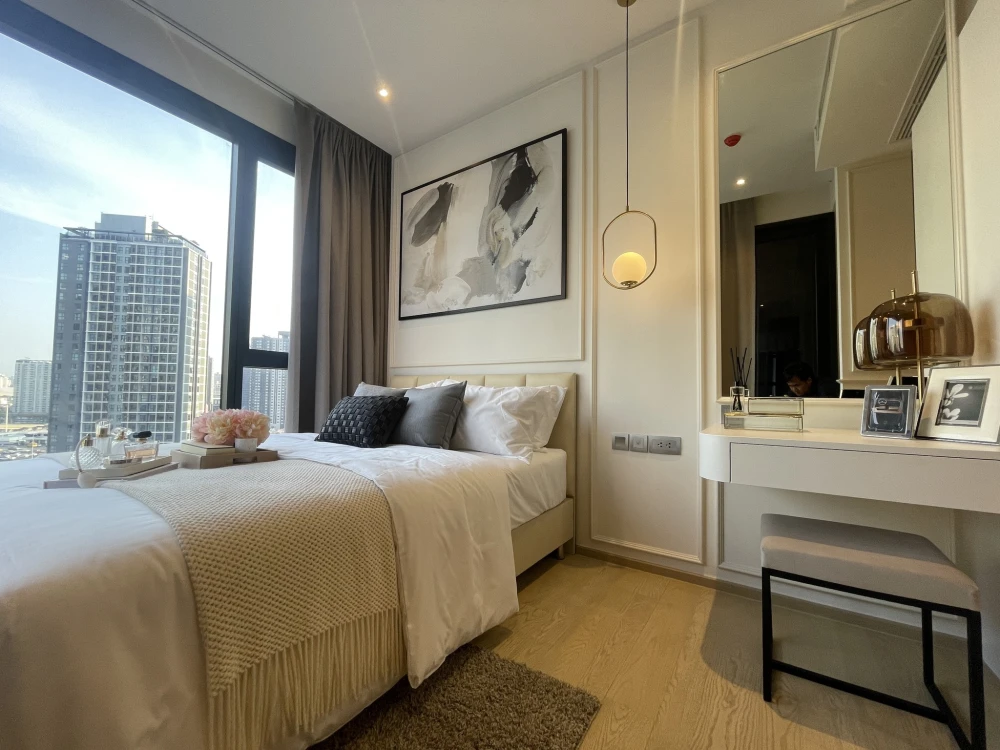 For rent: Ashton Asoke Rama 9, beautifully decorated room, well-built-in, complete in one place, just drag your bags and move in.