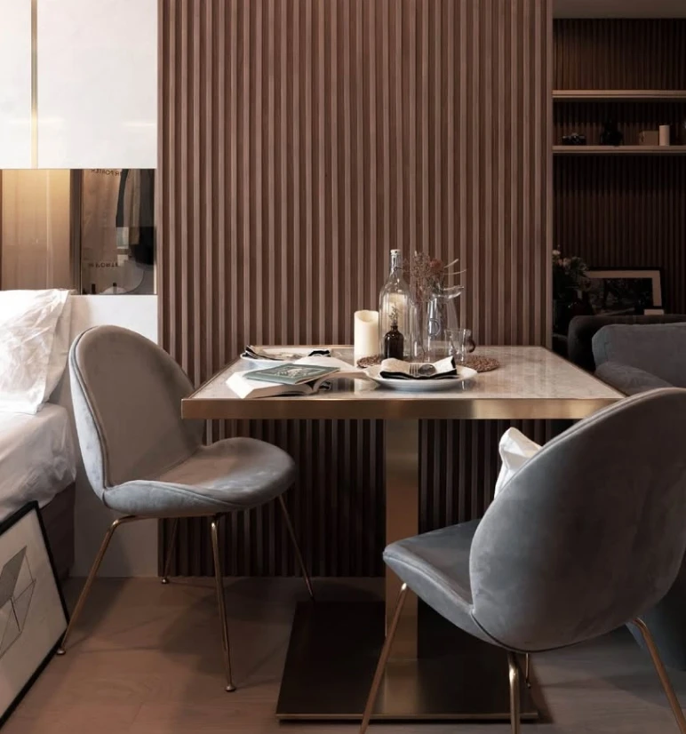 For rent: Ashton Chula-Silom, studio room, 43rd floor, very beautiful view, cool breeze, nothing blocking, come and reserve now.