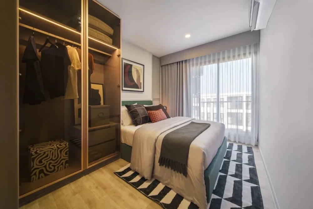 For rent: Aspire Itsaraphap Station. Spacious and comfortable room on a low floor for easy access. Book now!