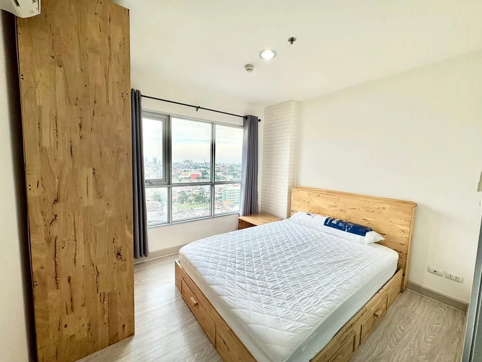 For rent: Aspire Ngamwongwan, high floor unit, ready to move in, fully furnished, affordable price. Book now!