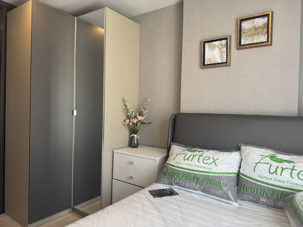 For rent: Aspire Onnut Station, 27th floor (very high floor). Fully furnished and equipped with all appliances. Ready to move in.