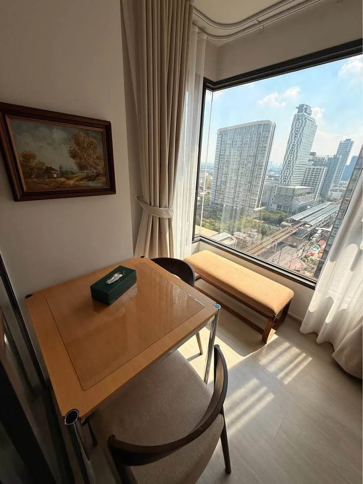 For rent: Aspire Onnut Station, 1 Bedroom Plus unit with city and partial river views. Fully furnished and ready to move in.