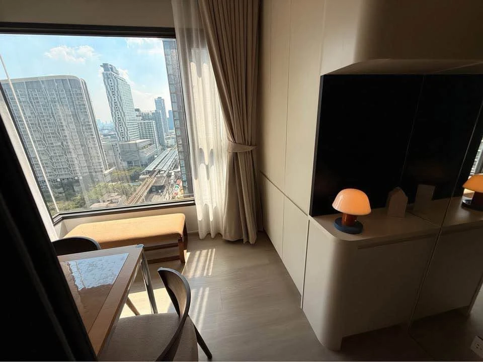 For rent: Aspire Onnut Station, 1 Bedroom Plus unit with city and partial river views. Fully furnished and ready to move in.