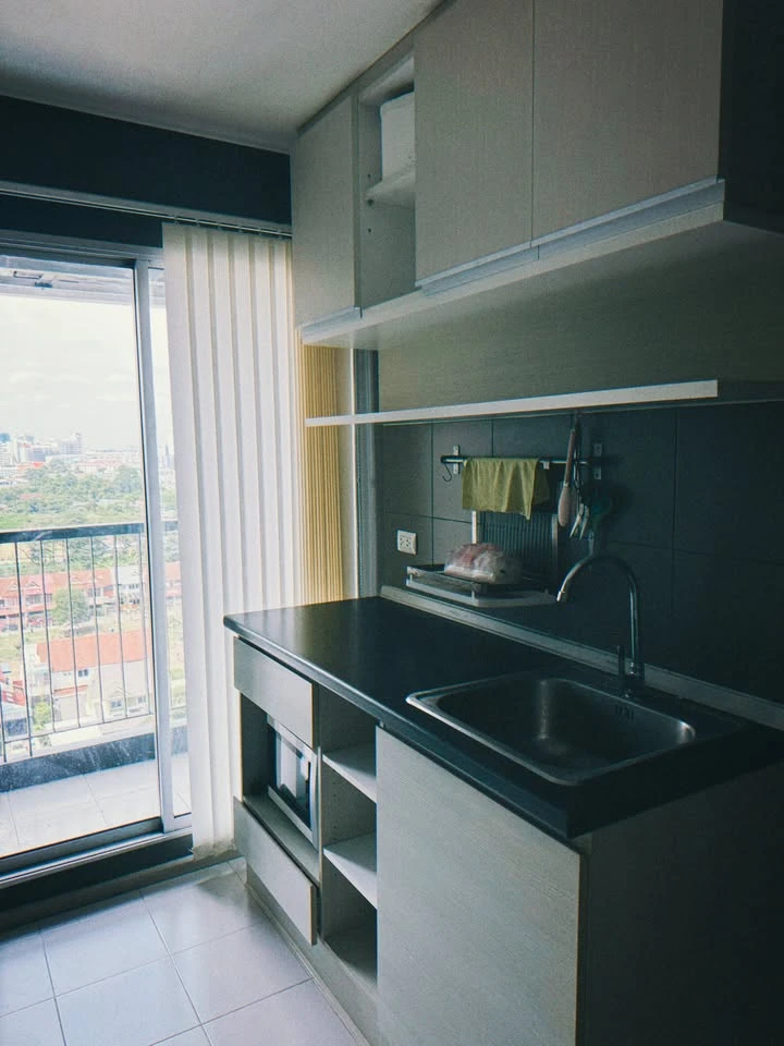 For rent: Aspire Ratchada-Wongsawang, 12th floor, beautiful view, fully furnished, reserve now, don't miss out!