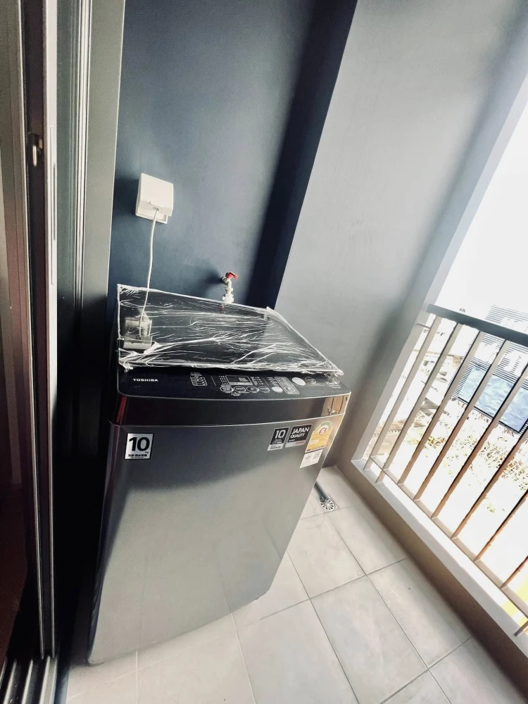 For rent: Aspire Rattanathibet - Weston, 1 bedroom, 1 bathroom, fully furnished and equipped with appliances. Good like this, reserve now.