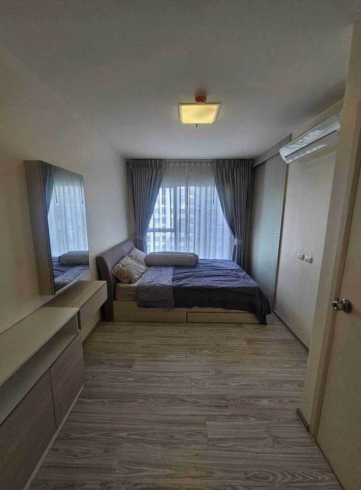 For rent: Aspire Rattanathibet 2, corner room with privacy, fully furnished and equipped with appliances. Reserve now!