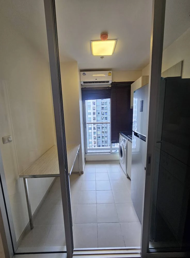 For rent: Aspire Rattanathibet 2, corner room with privacy, fully furnished and equipped with appliances. Reserve now!