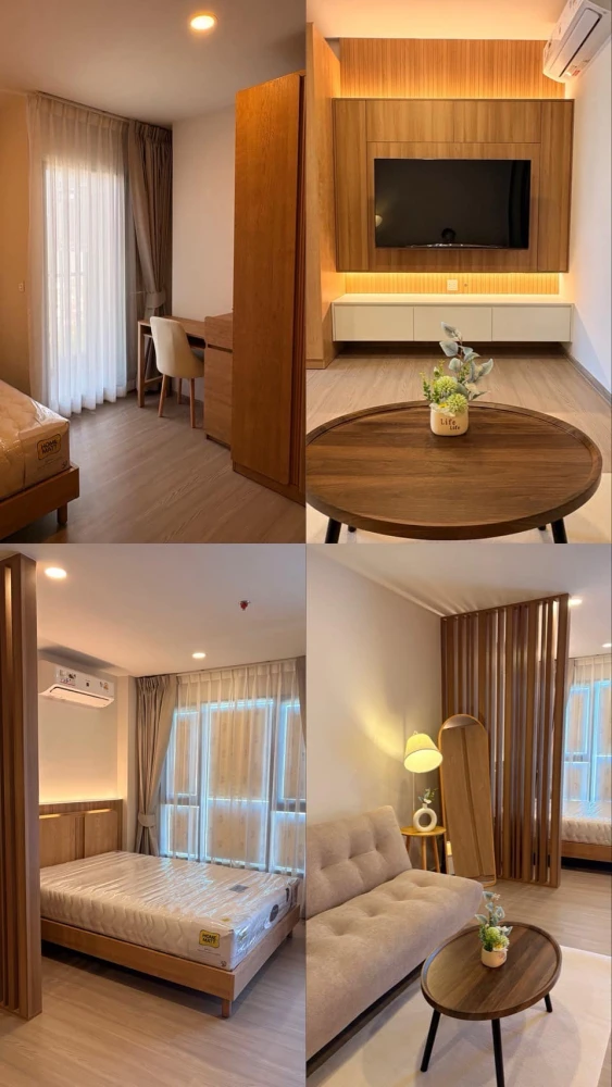 For rent: Aspire Sukhumvit - Rama 4, 19th floor. Unobstructed view, no tall buildings blocking the view. Minimalist decor, very comfortable to live in