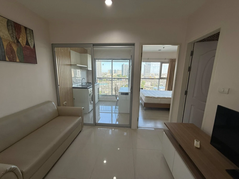 Aspire Sukhumvit 48 for rent, nice room, fully furnished and equipped with appliances, beautiful city view, no blocking, reserve now.