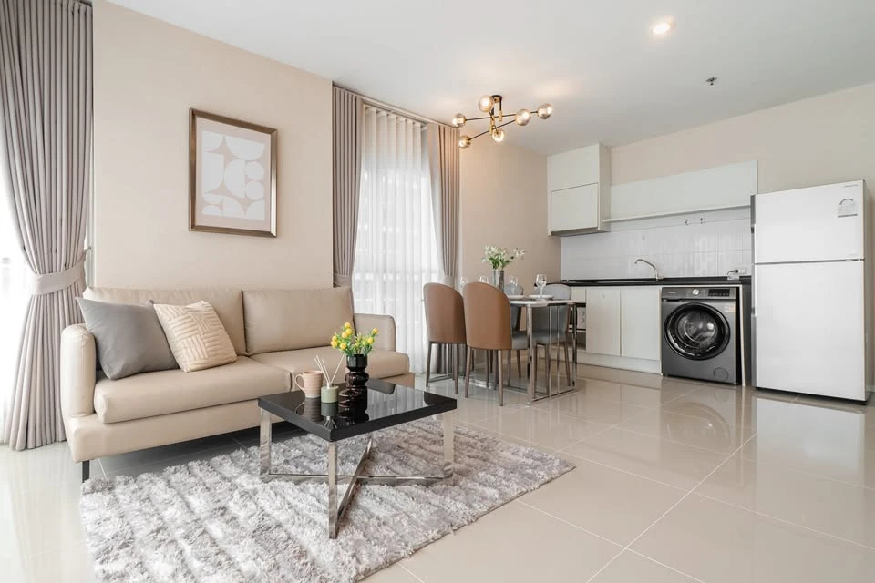 For rent Aspire Rama 9, ready to move in, spacious room, suitable for a family, hurry and book now+++