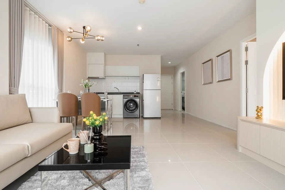 For rent Aspire Rama 9, ready to move in, spacious room, suitable for a family, hurry and book now+++