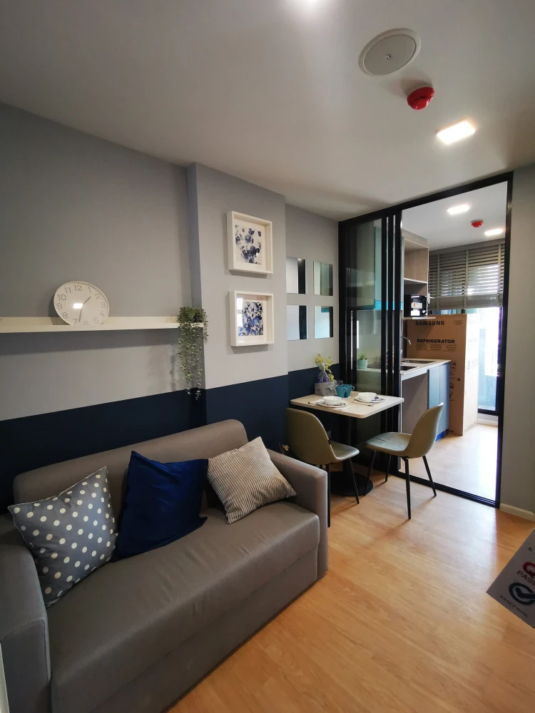 For rent: Atmoz Kanaal Rangsit, 1 bedroom, 1 bathroom, decorated in a cool tone, good location, convenient transportation, don't miss it.