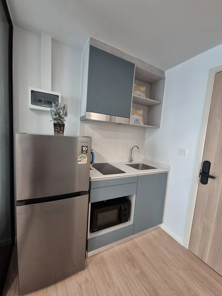 For rent: Atmoz Kanaal Rangsit, 1 bedroom, 1 bathroom, decorated in a cool tone, good location, garden view, reserve now!