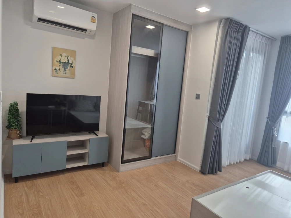 For rent: Atmoz Kanaal Rangsit, 1 bedroom, 1 bathroom, decorated in a cool tone, good location, garden view, reserve now!