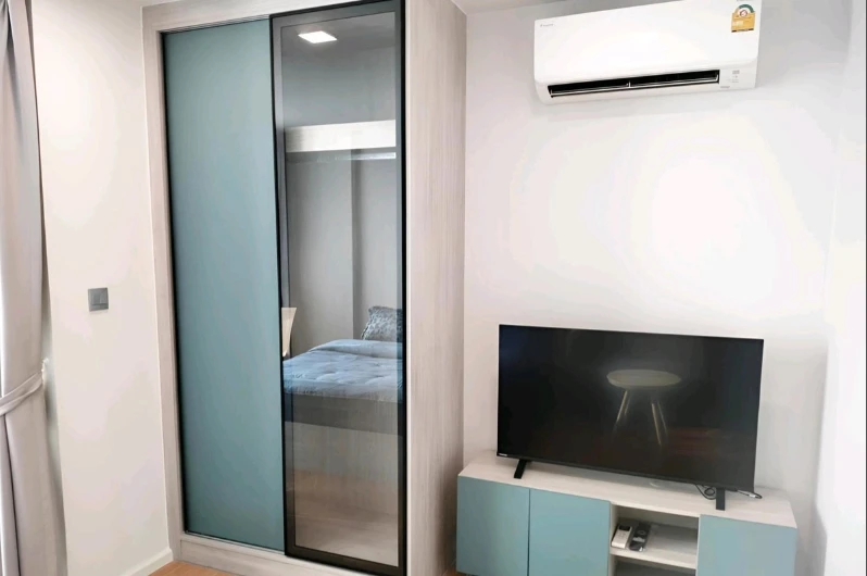 For rent: Atmoz Kanaal Rangsit, 2nd floor, fully furnished room, very comfortable. Book now! Don't miss out! Hurry!