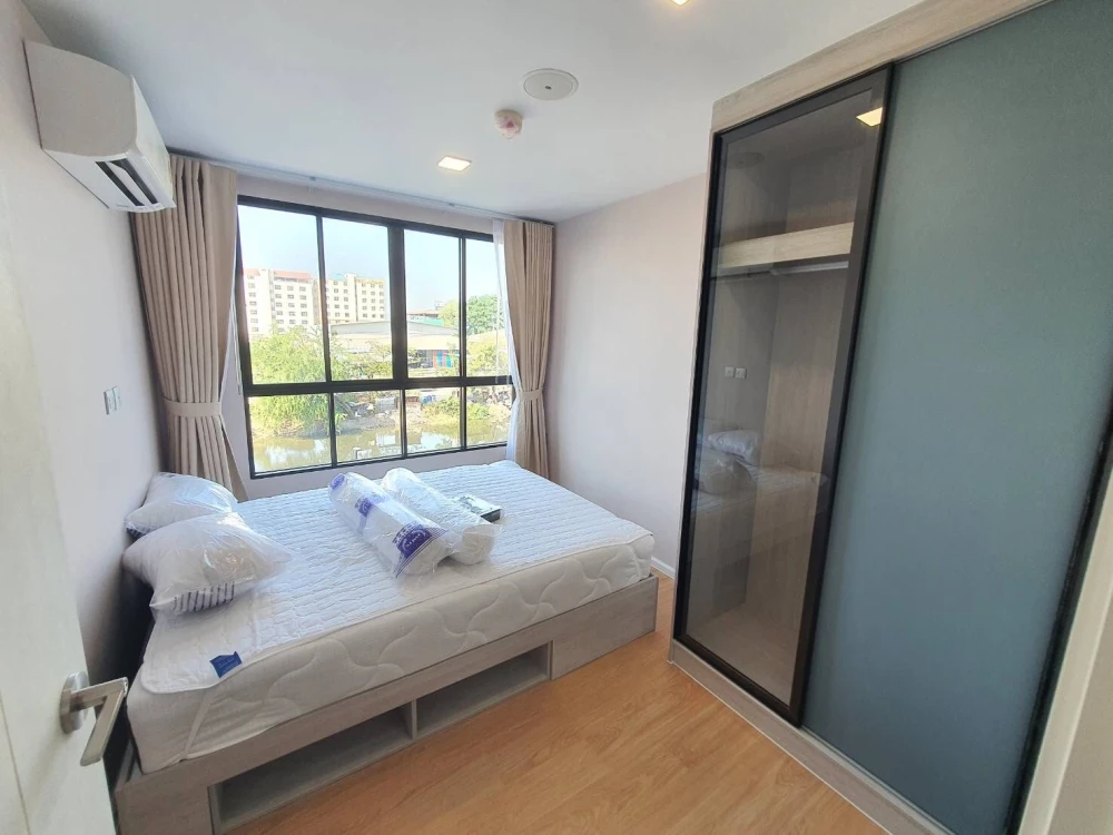 For rent: Atmoz Kanaal Rangsit, riverside view, canal view, complete with electrical appliances, just bring your own luggage and move in.