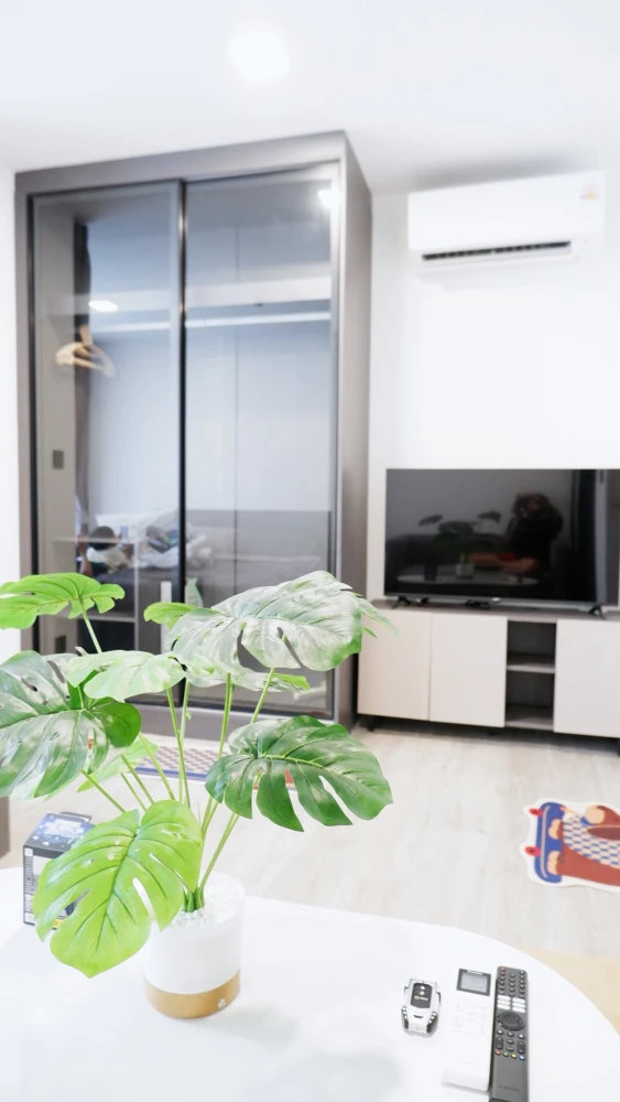 For rent: Atmoz Palacio Ladprao Wanghin Studio room, decorated in a theme, fully equipped with amenities. Book now!