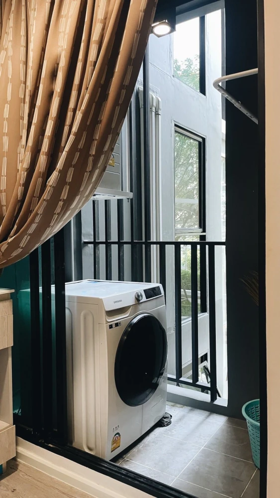 For rent: Atmoz Tropicana Bangna 1-bedroom apartment. Great location, beautiful garden view, fully furnished. Don't miss out!