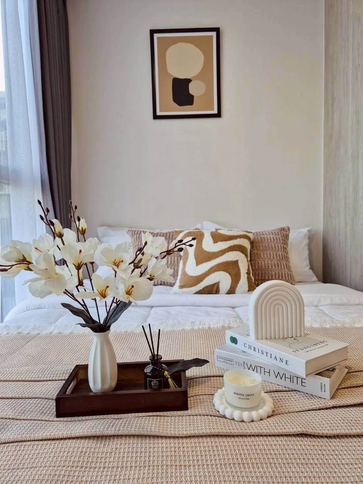 For rent: Atmoz Tropicana Bangna, ready to move in, fully furnished, reserve now.