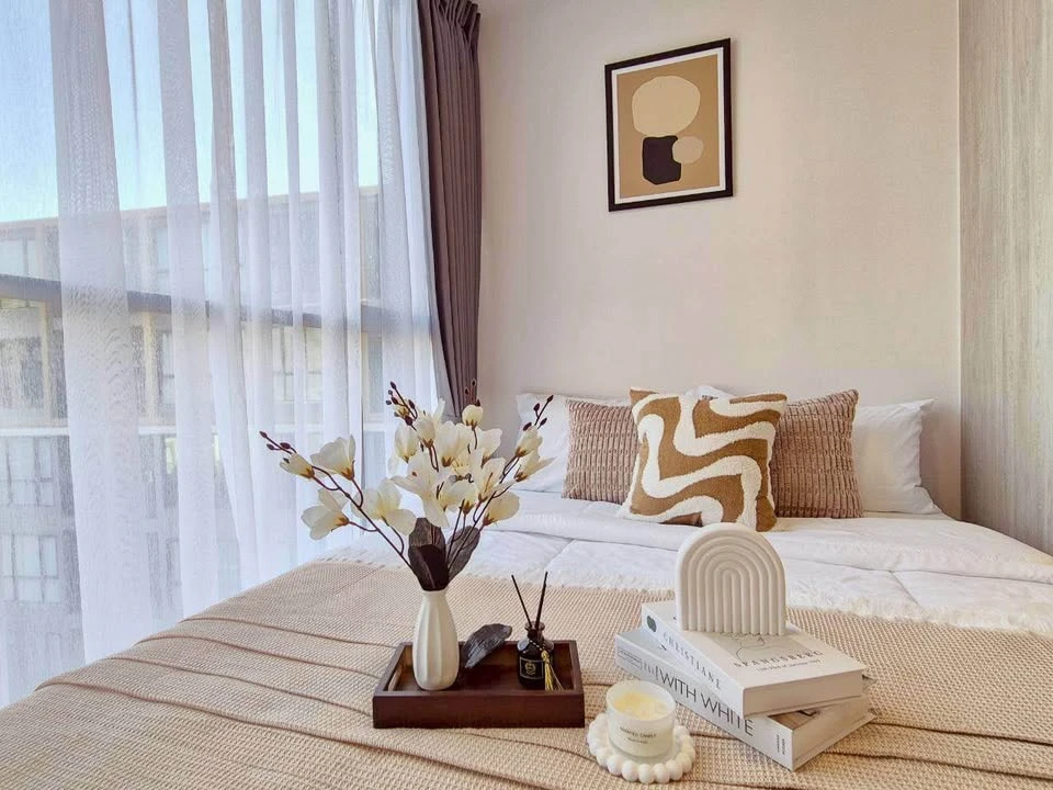 For rent: Atmoz Tropicana Bangna, ready to move in, fully furnished, reserve now.