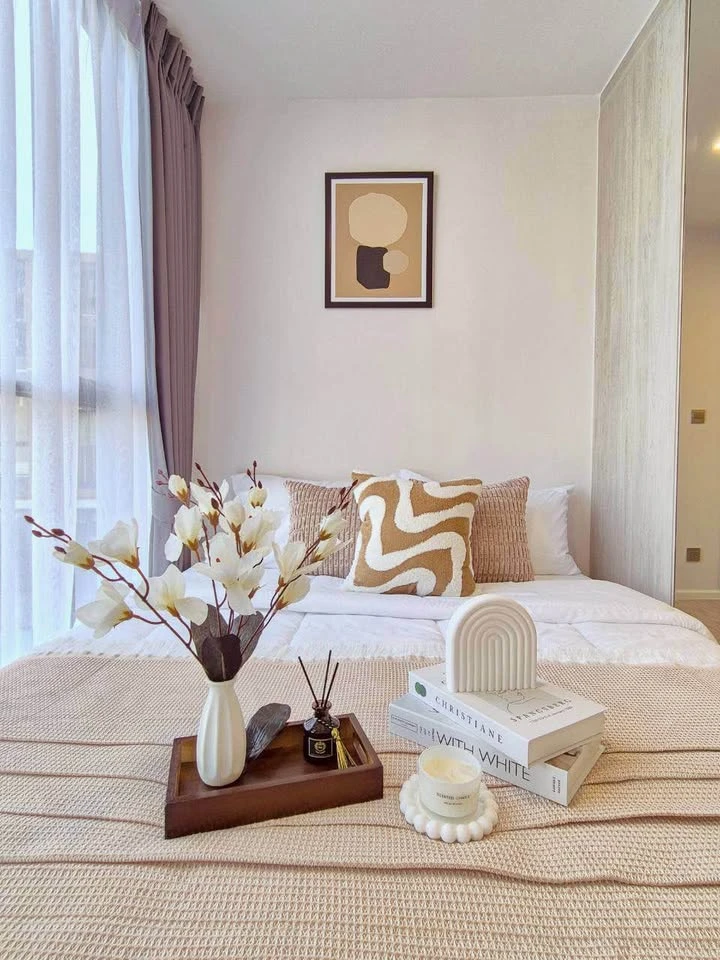 For rent: Atmoz Tropicana Bangna, ready to move in, fully furnished, reserve now.