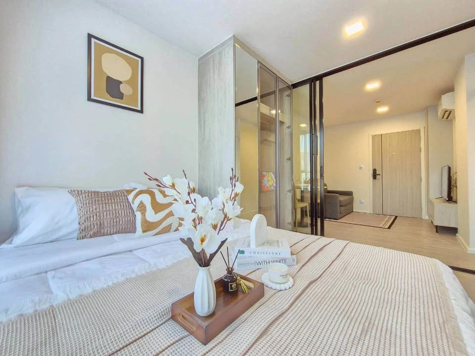 For rent: Atmoz Tropicana Bangna, ready to move in, fully furnished, reserve now.