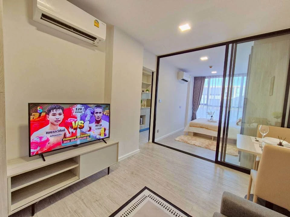 For rent: Atmoz Tropicana Bangna, ready to move in, fully furnished, reserve now.