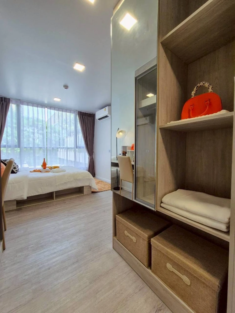 ให้เช่า Atmoz Tropicana Bangna ห้องพร้อมอยู่ เฟอร์พร้อม จองเลย