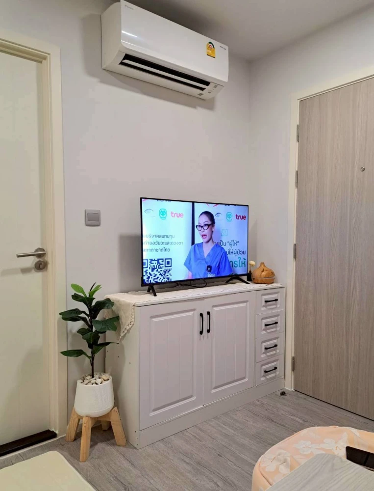 For rent: Atmoz Tropicana Bangna, private corner unit with unobstructed canal view, 6th floor, fully furnished and ready to move in. Book now!