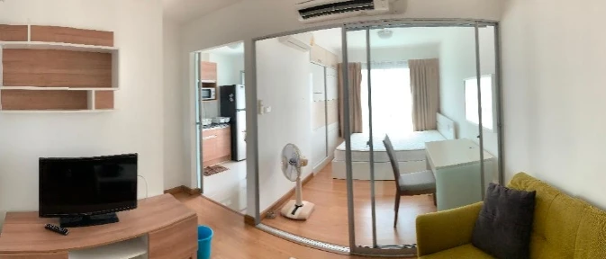 For rent: August Rama 3–Chareonkrung, 8th floor, pool view, fully furnished, ready to move in, reserve now, urgently.