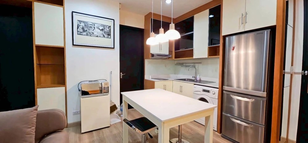 For rent: Baan Klang Krung Siam-Pathumwan, 7th floor, fully furnished, nice room, reserve now, hurry!