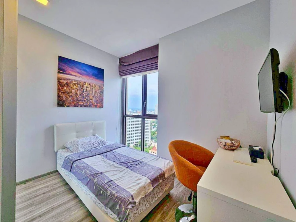 Baan Plai Haad Condo for rent, high floor, ready to move in, fully furnished, comfortable, reserve now++