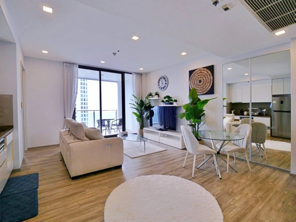 Baan Plai Haad Condo for rent, high floor, ready to move in, fully furnished, comfortable, reserve now++