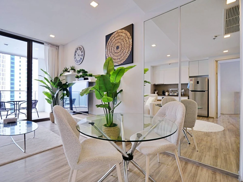 Baan Plai Haad Condo for rent, high floor, ready to move in, fully furnished, comfortable, reserve now++
