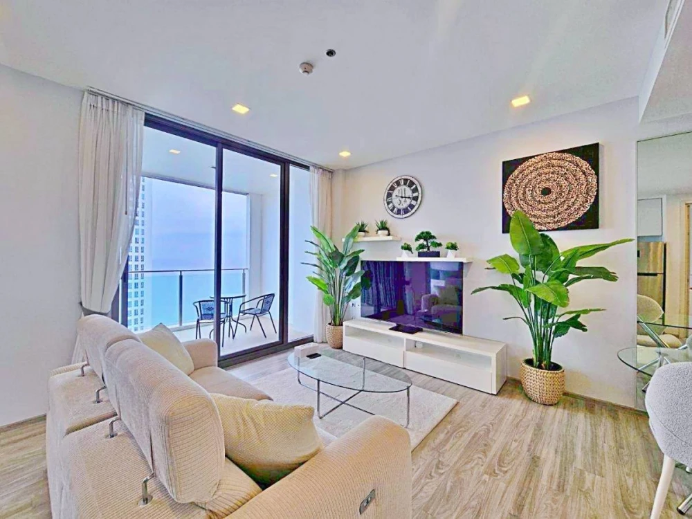 Baan Plai Haad Condo for rent, high floor, ready to move in, fully furnished, comfortable, reserve now++