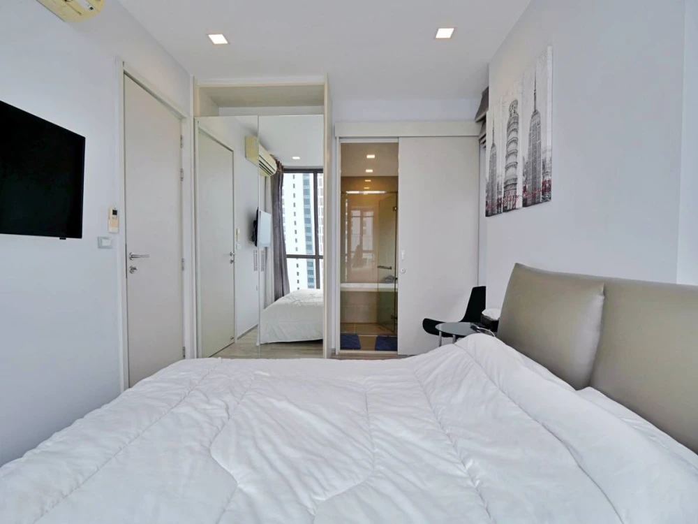 Baan Plai Haad Condo for rent, high floor, ready to move in, fully furnished, comfortable, reserve now++