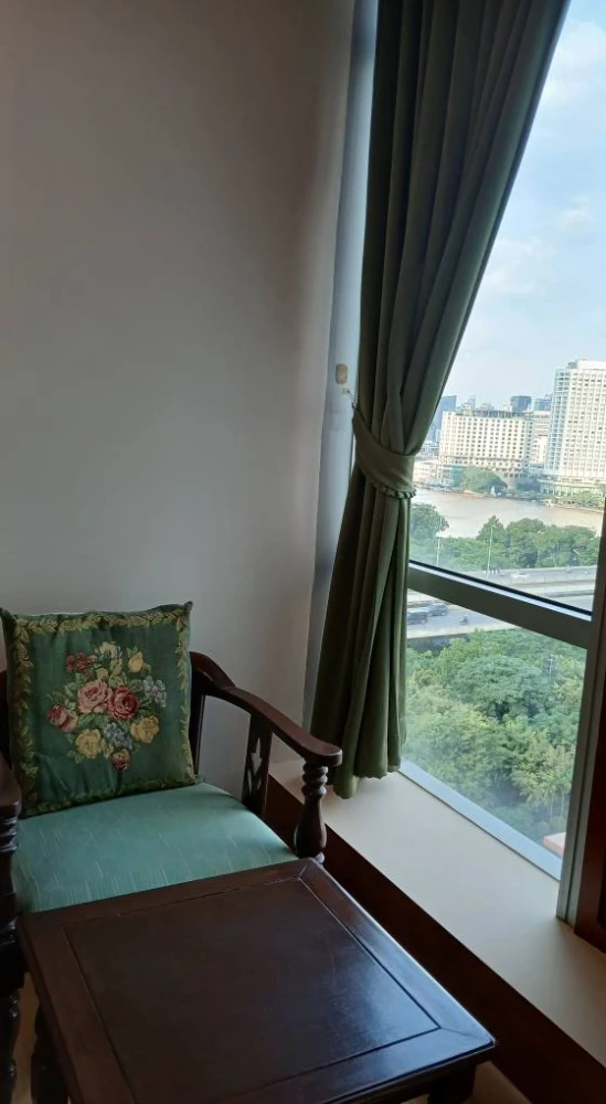 For rent: Baan Sathorn-Chaophraya, high floor, fully furnished, spacious and comfortable room. Reserve now, don't miss out+++