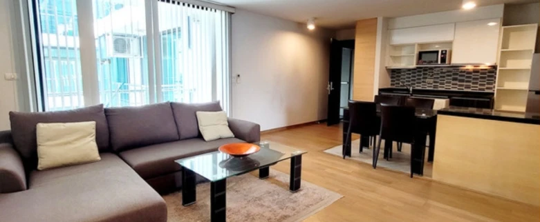 For Rent: Bangkok Feliz Sukhumvit 69-2, 4th floor. Fully furnished and inviting unit—book now if interested.