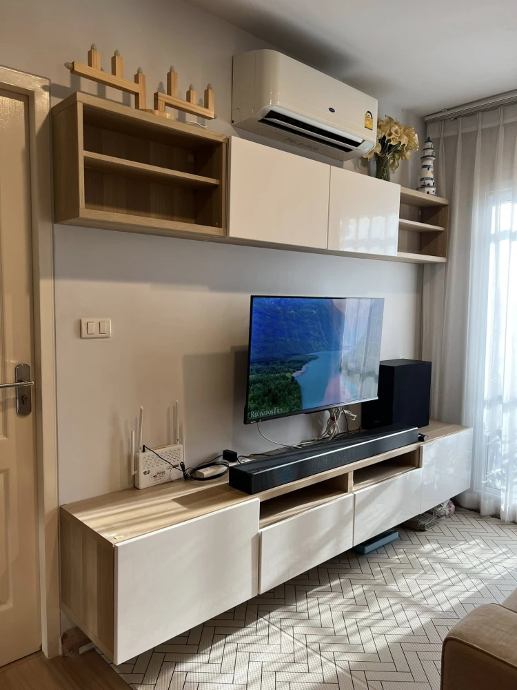 For rent: Bangkok Horizon Ratchada-Thaphra, private balcony, panoramic city view, 27th floor, just bring your luggage and move in.