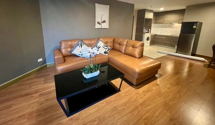 Belle Grand Rama 9 unit for rent—inviting and fully furnished. Book now if interested!