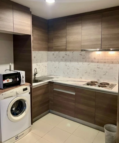 Belle Grand Rama 9 unit for rent—inviting and fully furnished. Book now if interested!