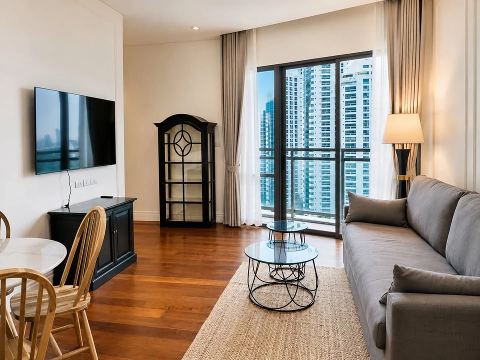 For rent: Bright Sukhumvit 24. Nice, spacious high-floor unit. Book now, don't miss out!!!!