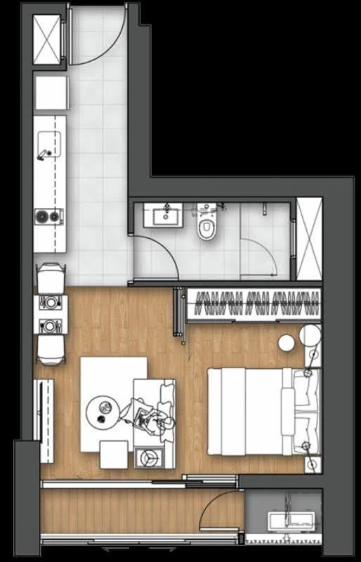 For rent Bright WongwianYai, ready to move in, high floor, Chao Phraya River view, great deal, hurry and book now, don't miss out!!