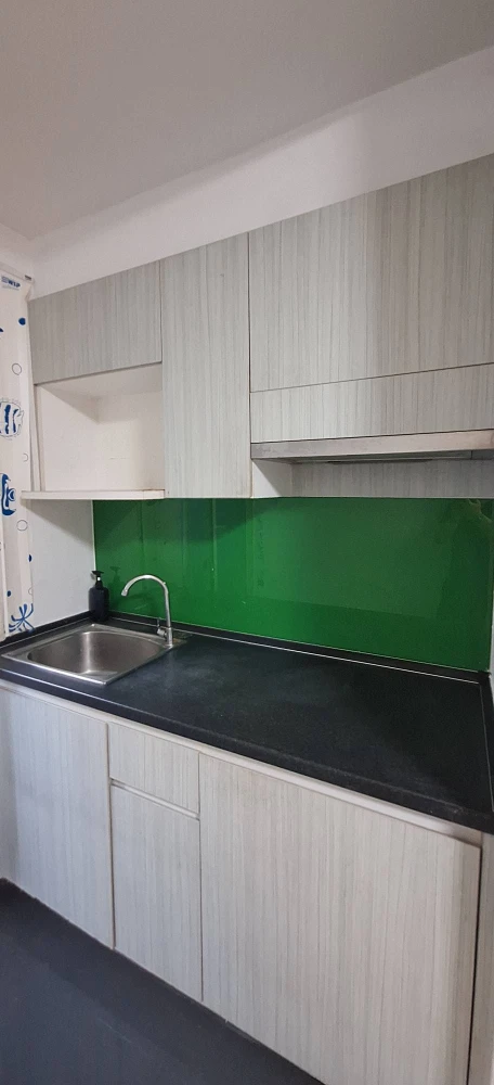 C Style Condo for rent. Beautiful wallpaper installed. Fully furnished and ready to move in.