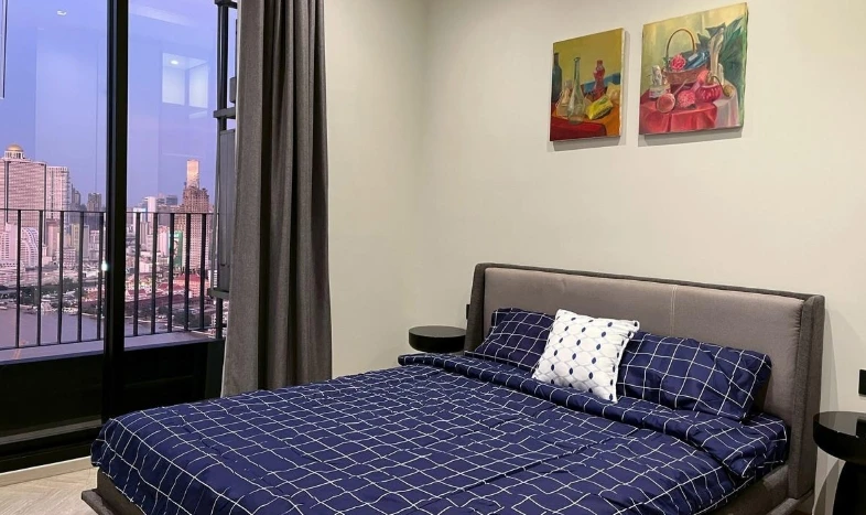 For rent: Chapter Charoennakhon-Riverside, 37th floor. Beautiful, fully furnished unit. Book now!