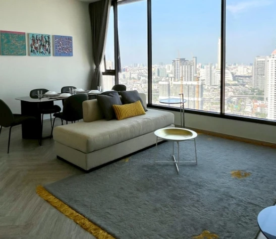 For rent: Chapter Charoennakhon-Riverside, 37th floor. Beautiful, fully furnished unit. Book now!