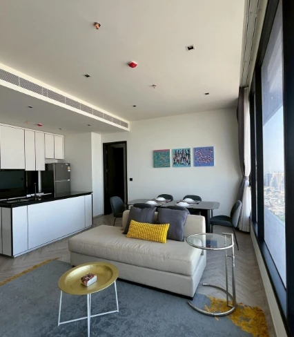 For rent: Chapter Charoennakhon-Riverside, 37th floor. Beautiful, fully furnished unit. Book now!