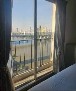 For rent: Chapter One Modern Dutch, 28th floor, Building B. High-floor unit with stunning Chao Phraya River views. Ready to move in, excellent price.