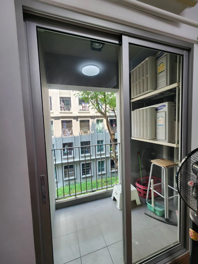 For rent: Chapter One The Campus Kaset, 3rd floor, swimming pool and garden view, fully furnished, nice to live in, reserve now.